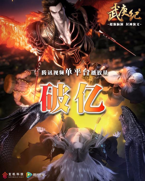 仅6集！《武庚纪》播放量破亿啦！